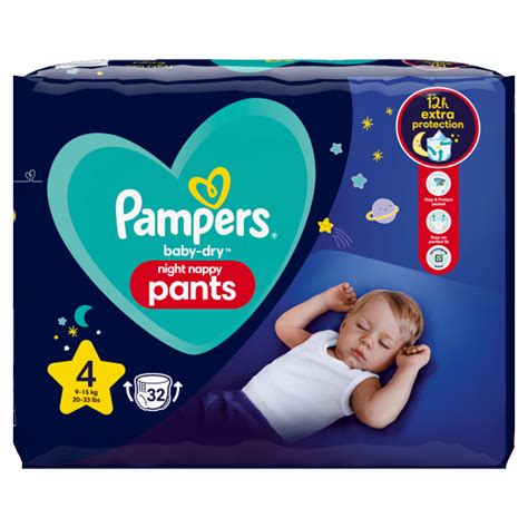 pampers night pants|night time nappies size 4.